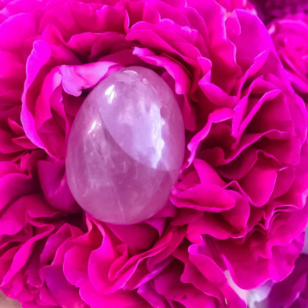 Huevo Yoni Cuarzo Rosa