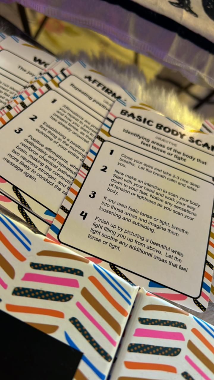 Stress refief Self-care cards