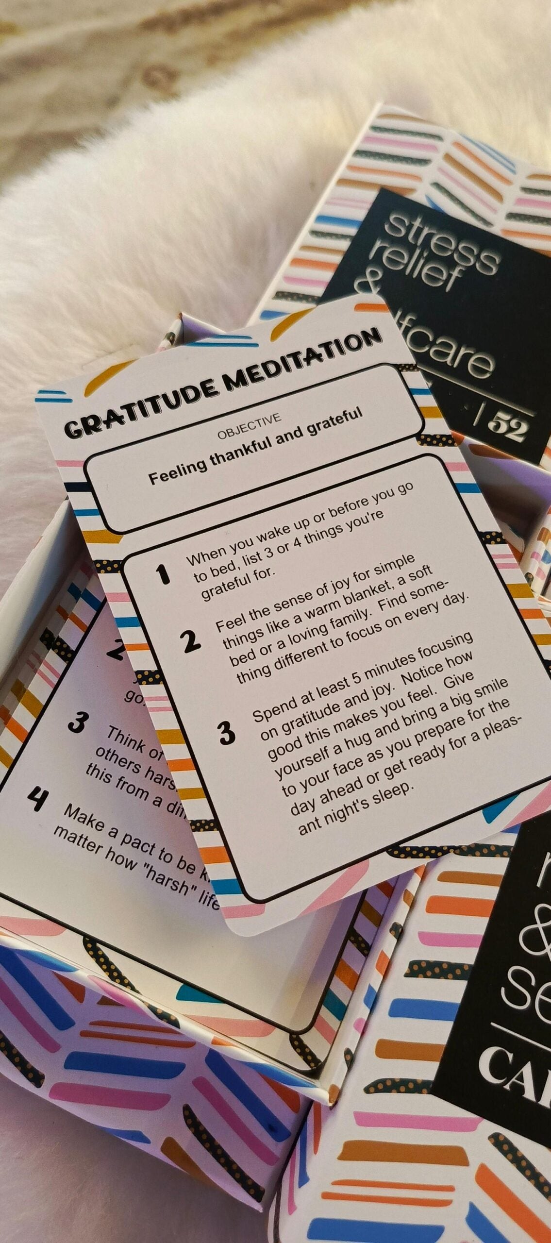 Stress refief Self-care cards