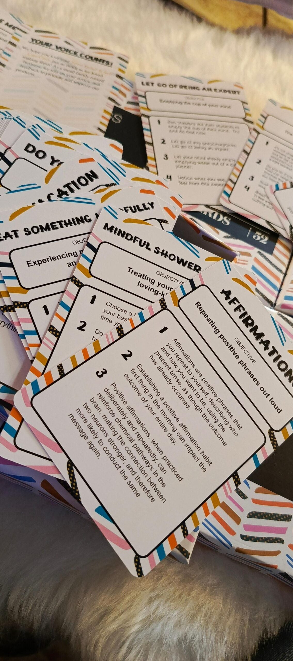 Stress refief Self-care cards