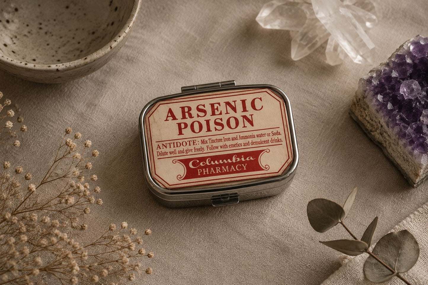 Pastillero arsenic poison